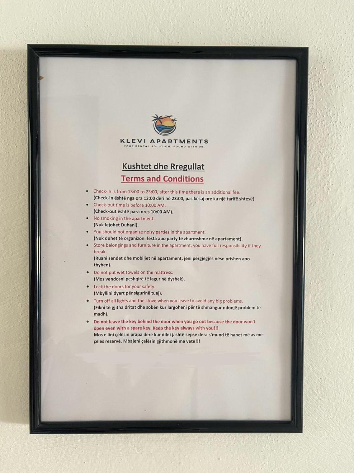 Appartement Klevi Golem (Tirana)